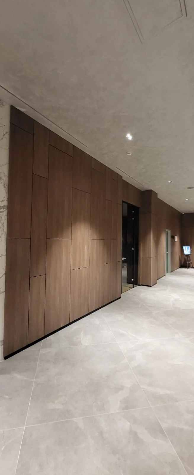 Completed interior after professional installation